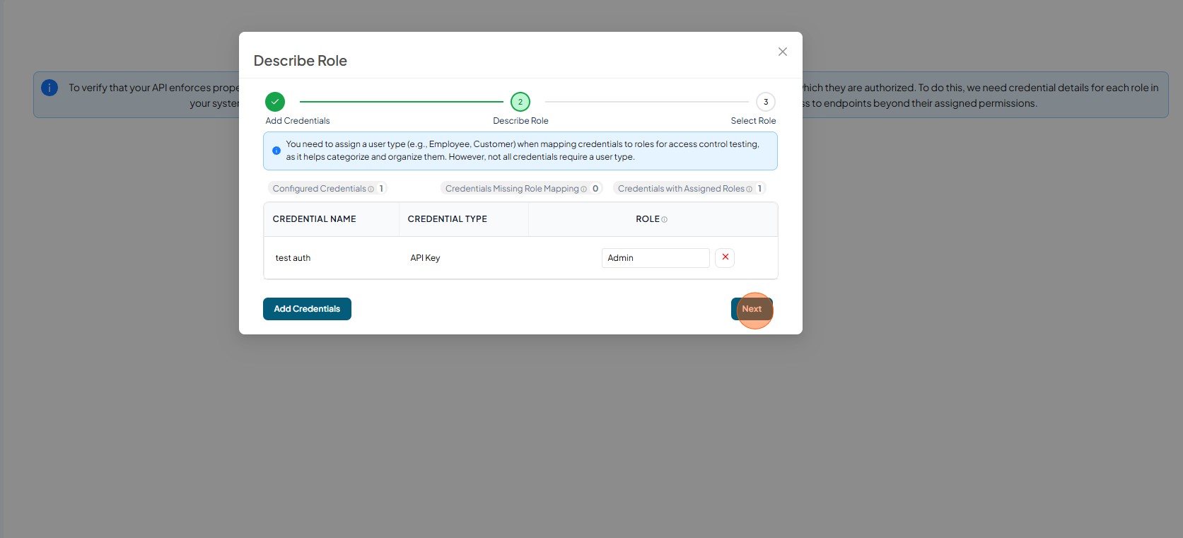 Click confirm RBAC