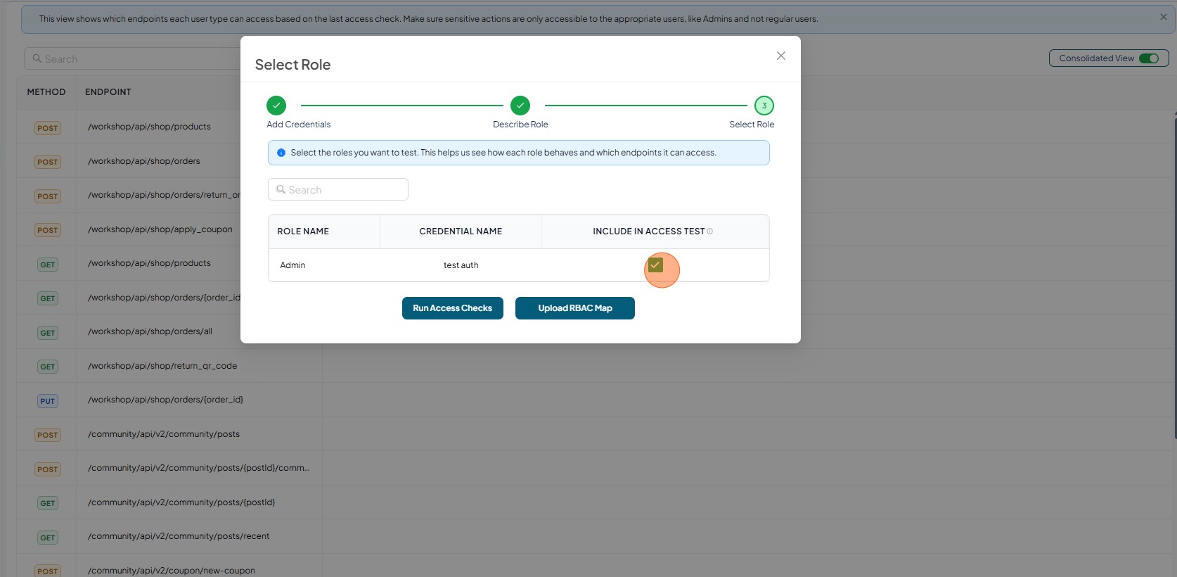 Enable for RBAC