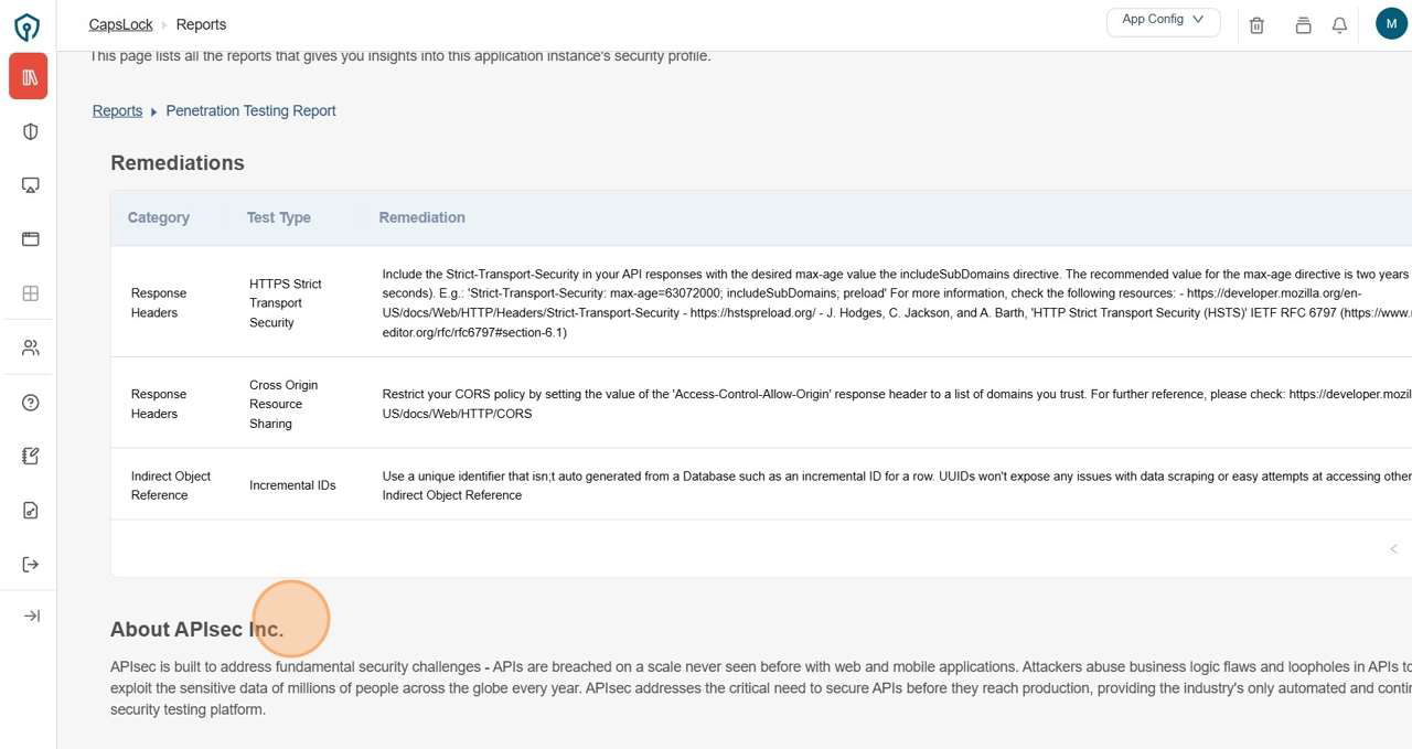 Remediations Section