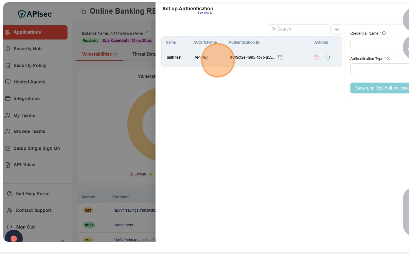 Check API Key aut is in Table