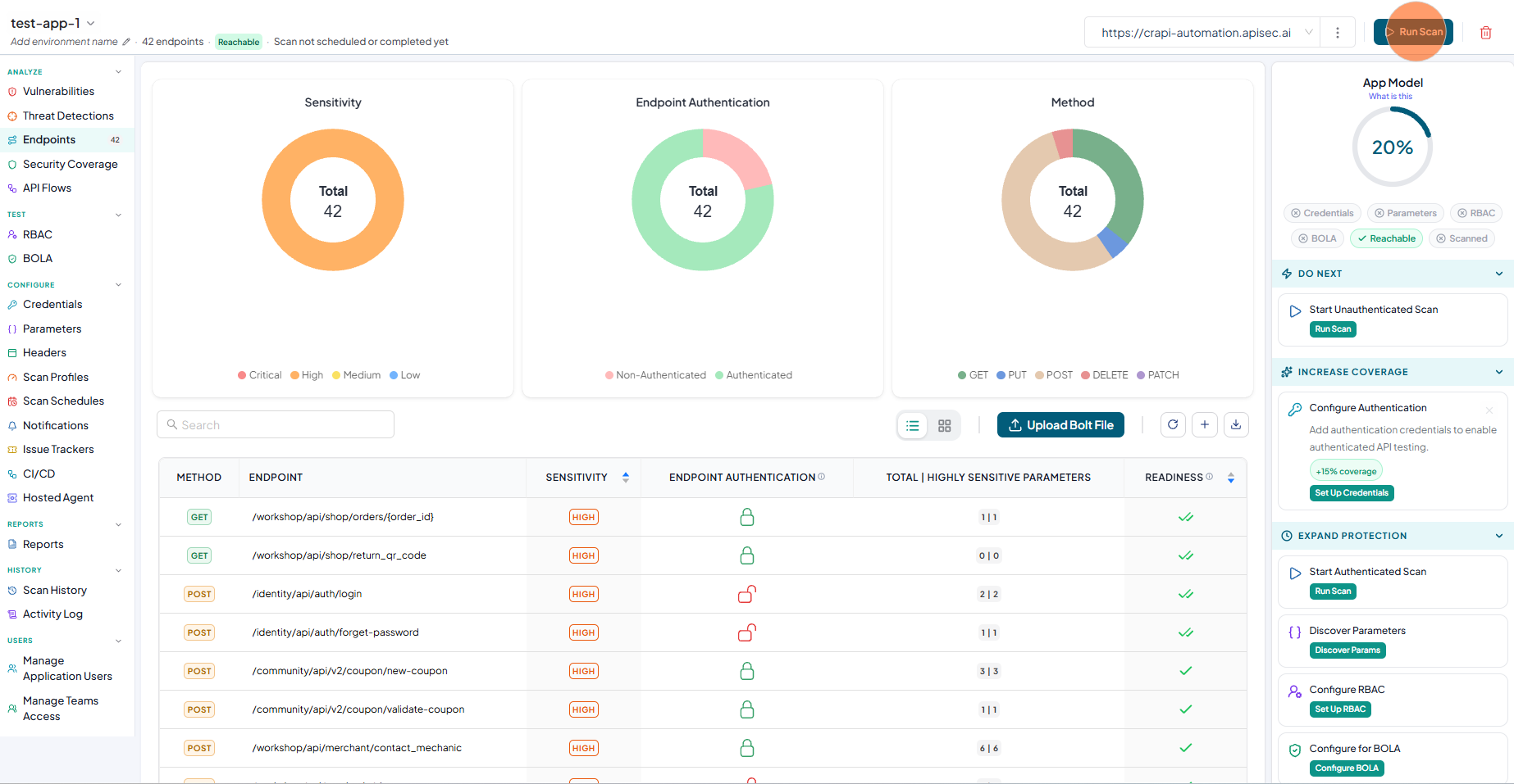 Click Scan All Endpoints