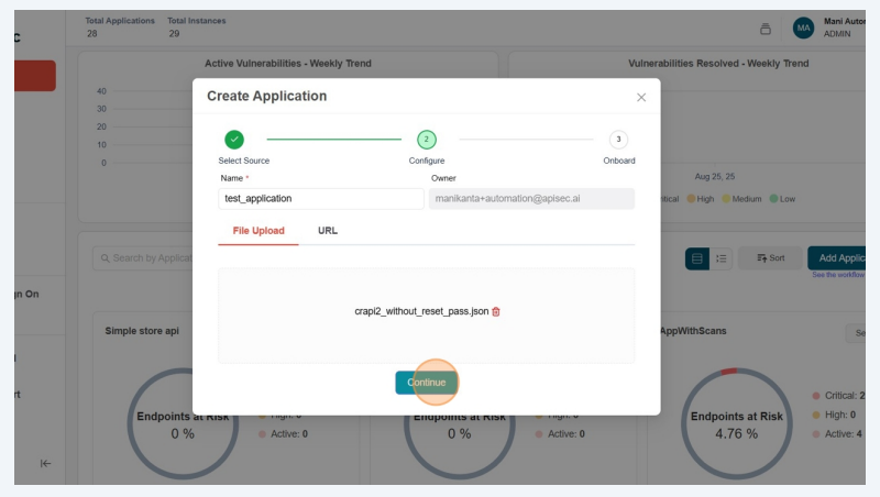 Add Application Name