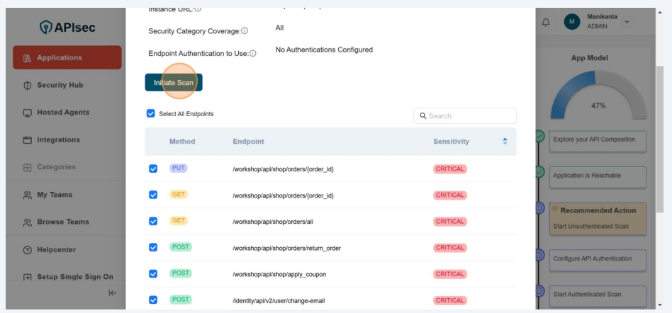 Choose the OpenAPI Spec