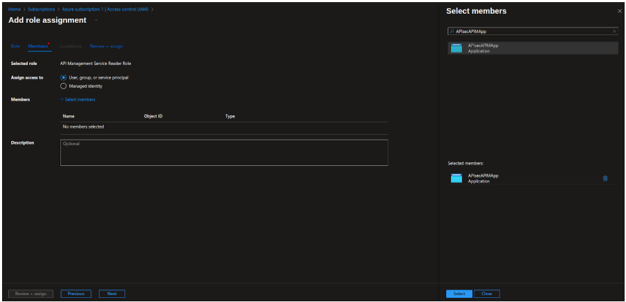 Choose the Azure API Gateway
