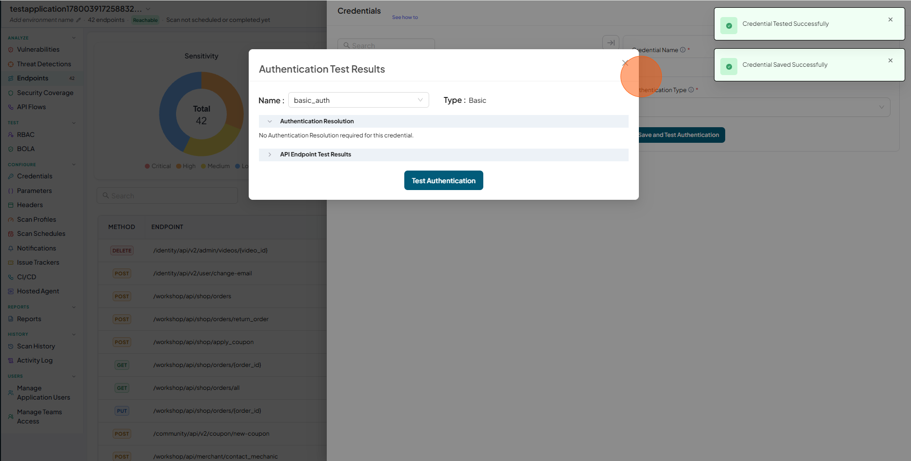 Save Credentials