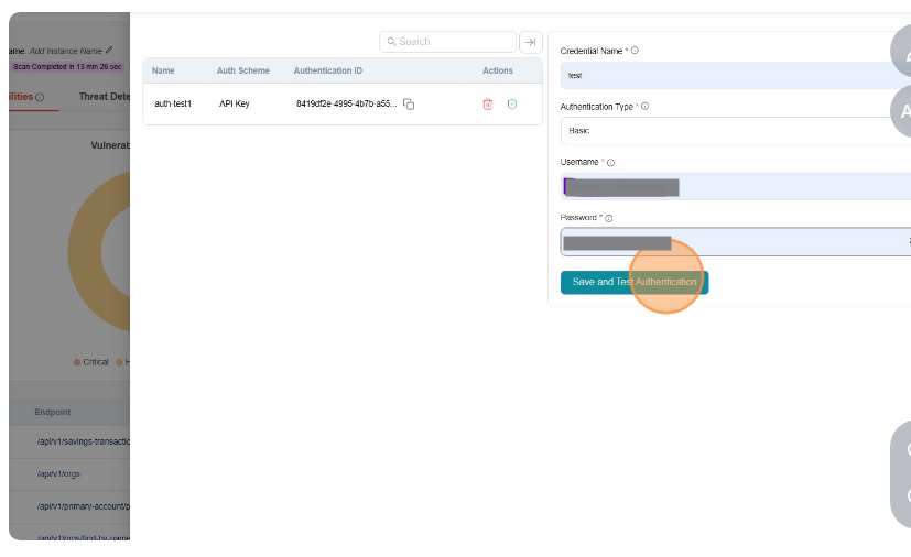 Click on Save Credentials