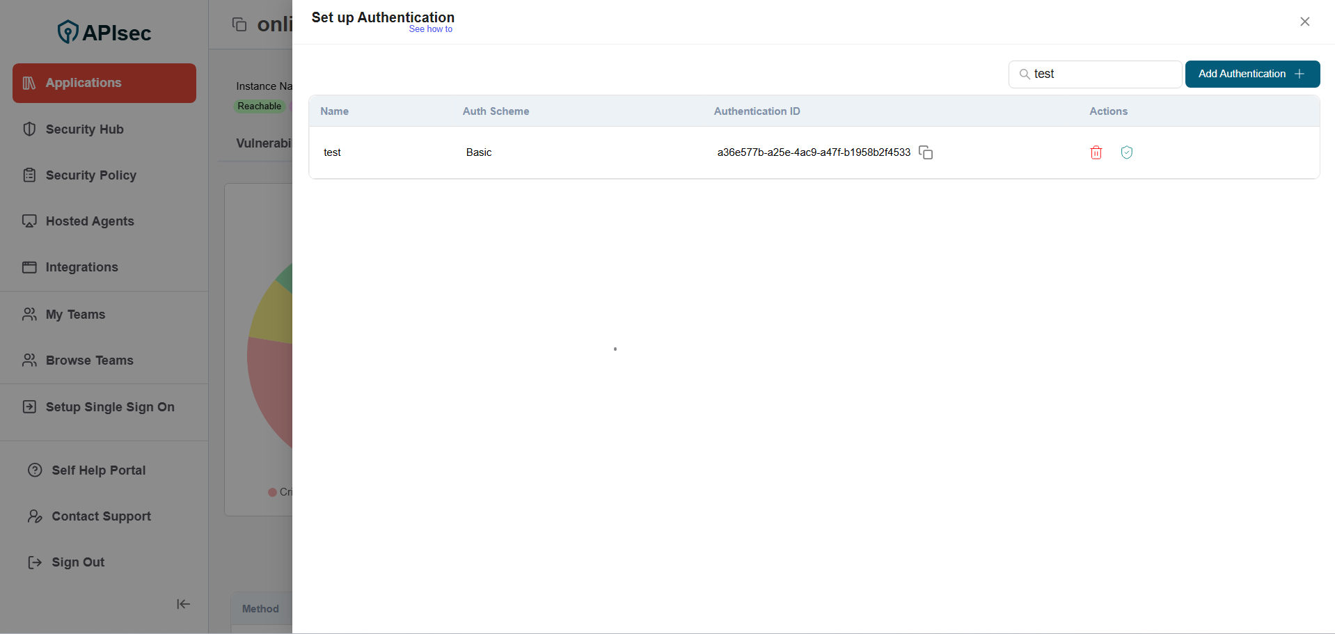 Check Basic auth is in Table