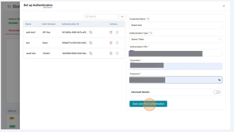 Click on Save Credentials