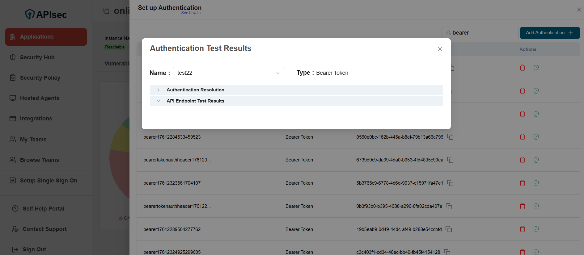 Check API Key aut is in Table