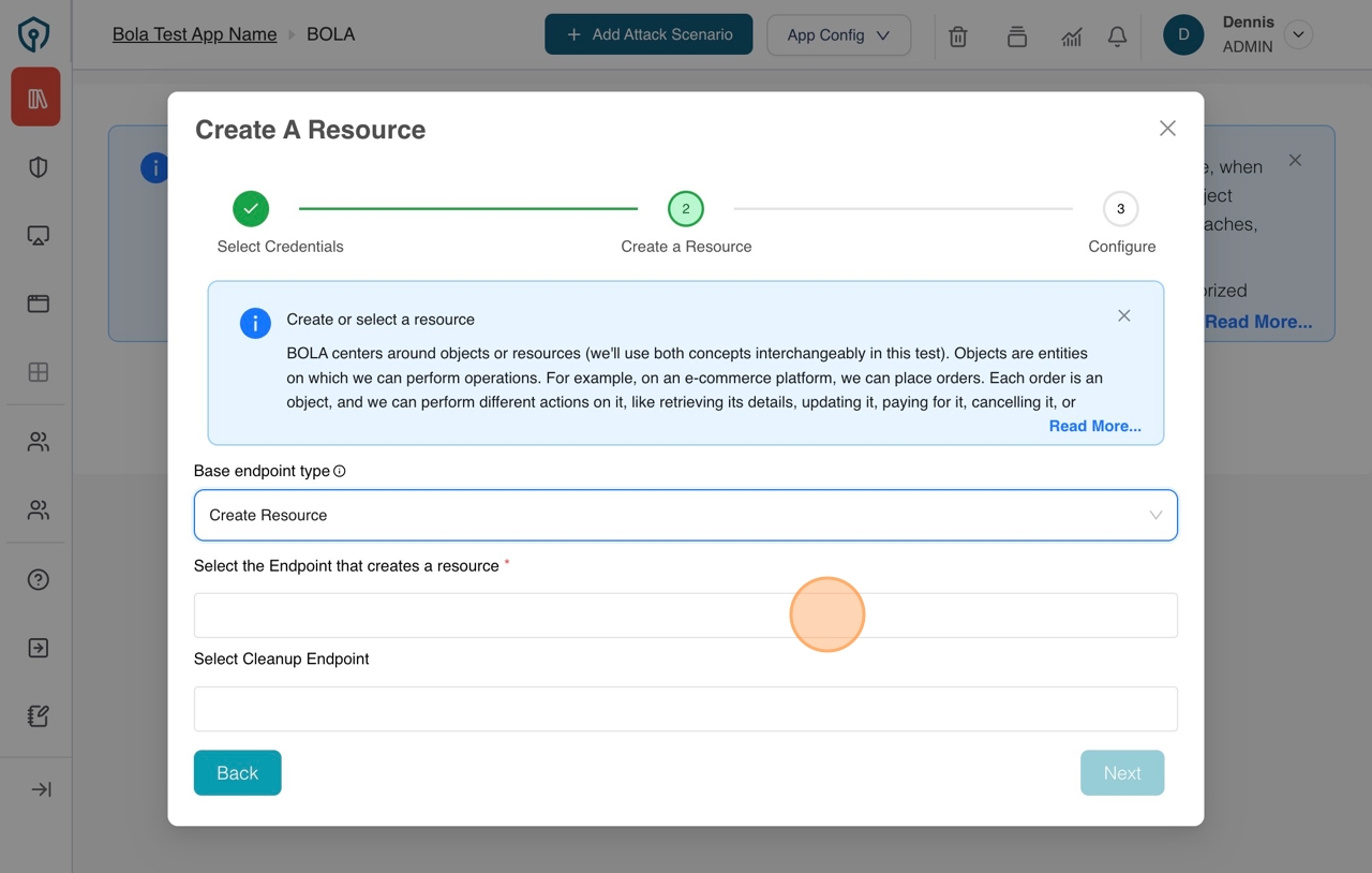 select base endpoint type
