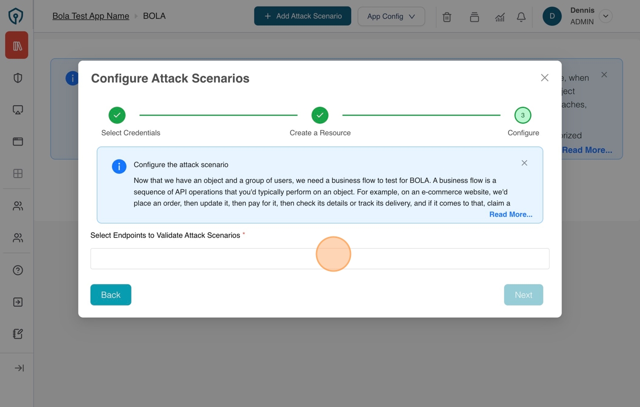 select validation endpoints