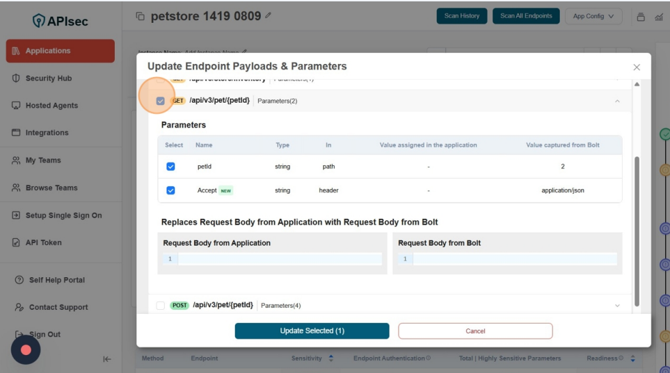 Bolt Endpoint Selection