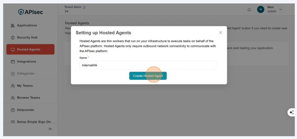 Create Hosted Agent