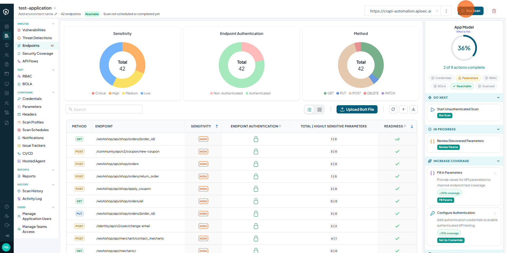 Click Scan All Endpoints