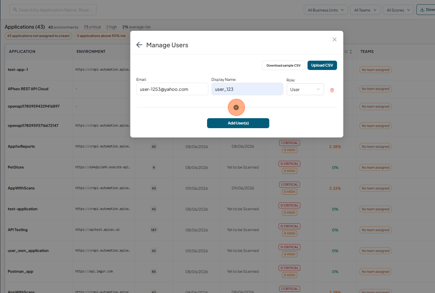 Manage users