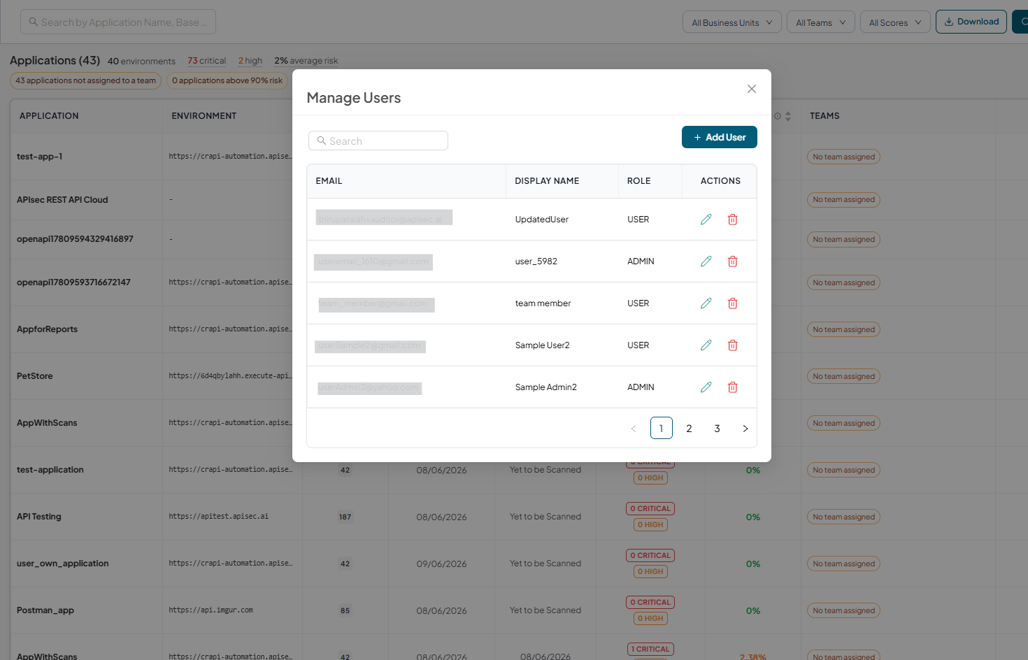 Manage users