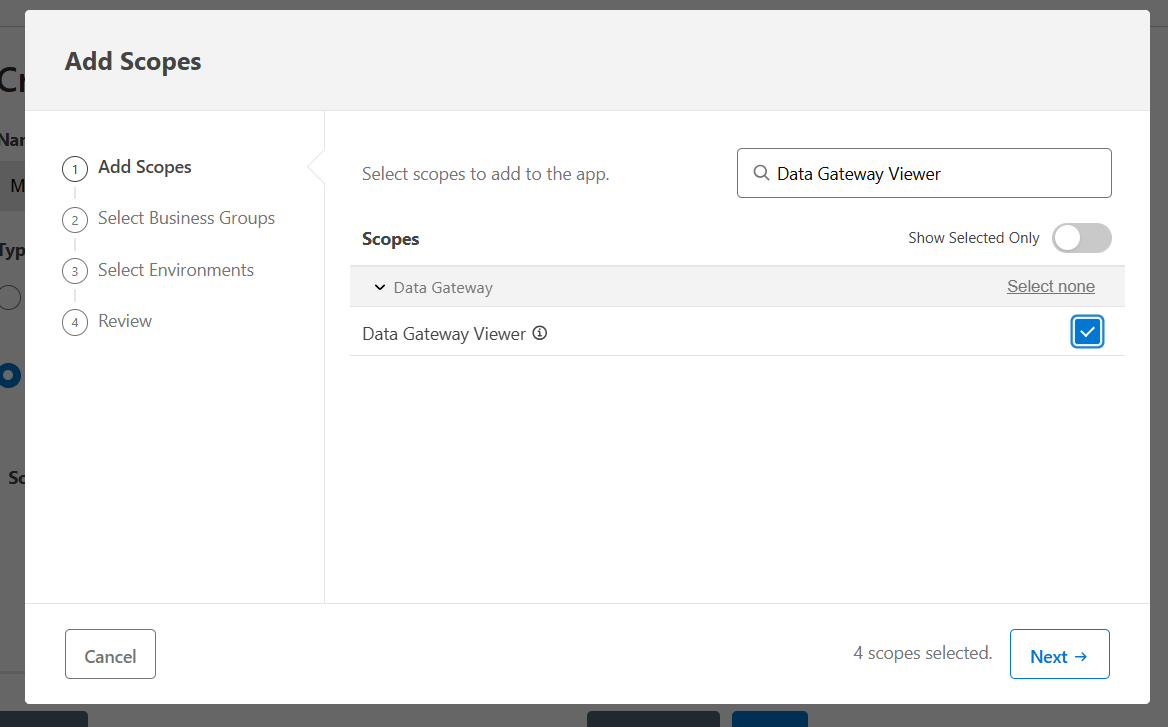 Choose the MuleSoft Gateway