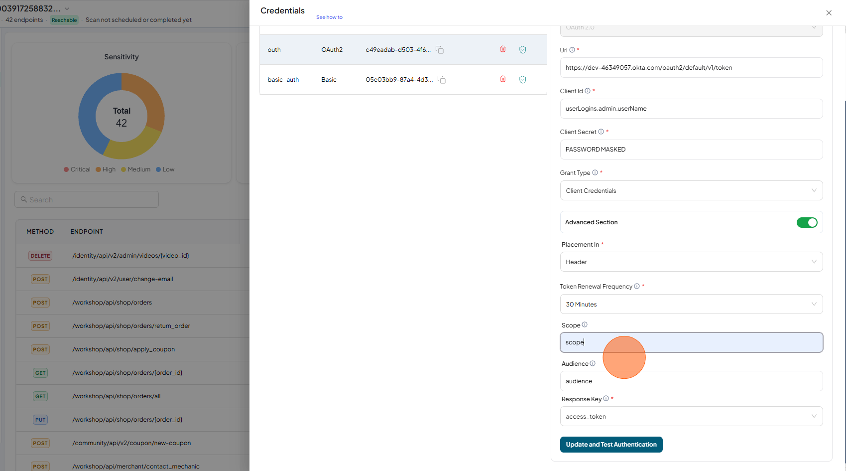 Fill Scope and Audience