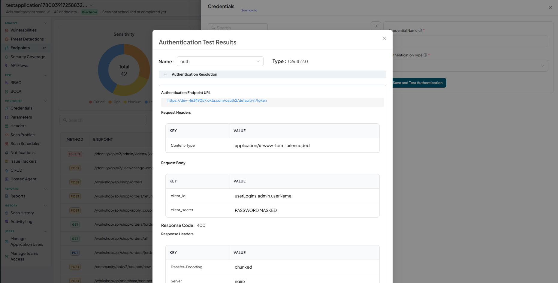 Check API Key aut is in Table