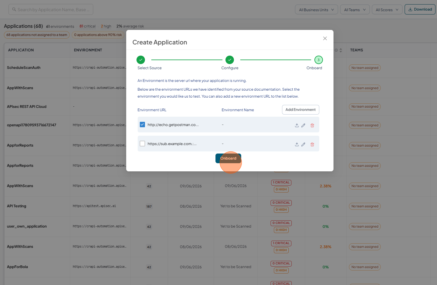 Choose the Postman Gateway
