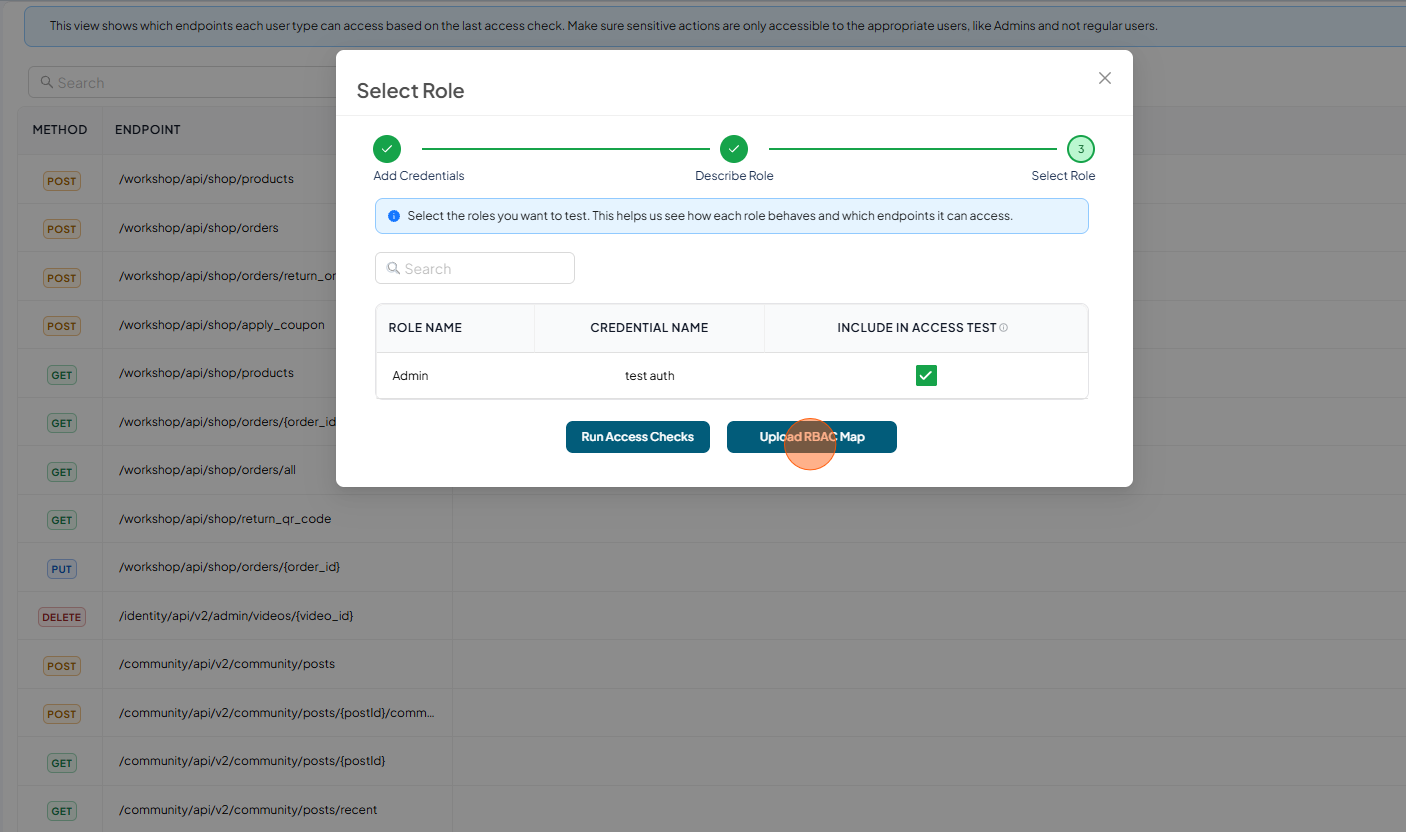 Click configure RBAC