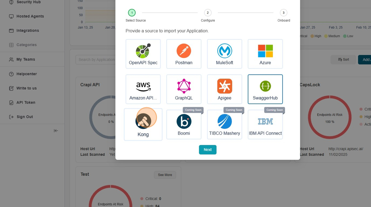 Choose the Kong Gateway