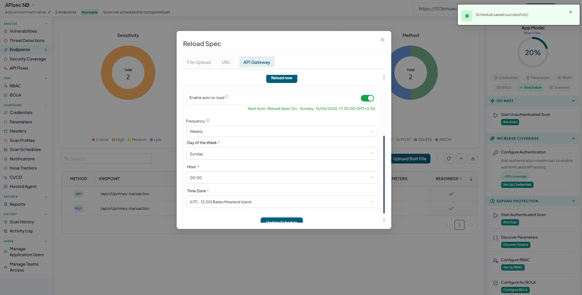 Activity logs